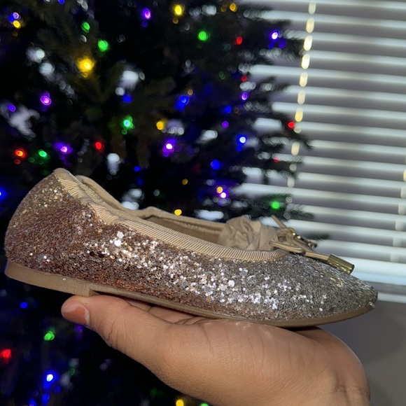 Sam Edelman Gold Glitter Ballet Flats - Picture 3 of 6